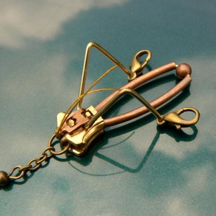 Steampunk Earrings - Zipper Earrings - Art Deco..