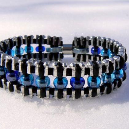 Zipper Bracelet - Industrial Bracelet - Cuff..