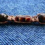 Hand-knotted Hemp Necklace With Wooden Button..