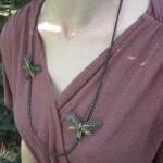 Steampunk Butterfly Zipper Necklace